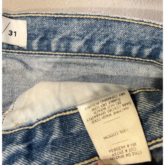 Just Black Barrel Jeans Wide Leg Twist Medium Denim Womens Size 31 - Picture 13 of 14